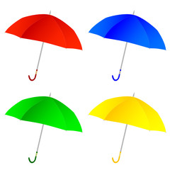Fototapeta na wymiar umbrella color vector illustration