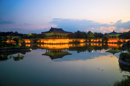 Anapji Pond in Gyeongju, South Korea