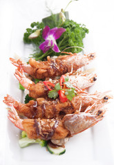 Deep fried prawn with Tamarind sauce