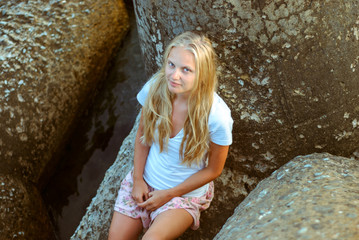 Fashionable young girl