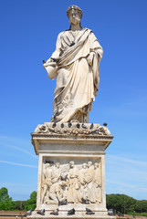 Fototapeta na wymiar Livorno, Włochy Gran książę Leopold marmurowy posąg II