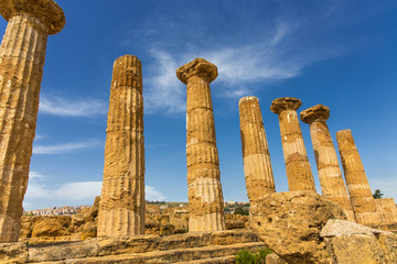 Säulen Tempel Agrigento, Sizilien