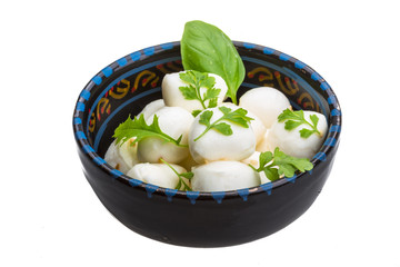 Mozzarella with herbs