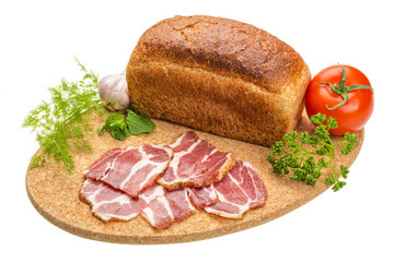 Bacon with vegetables