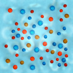 Bakterien - 3D Render