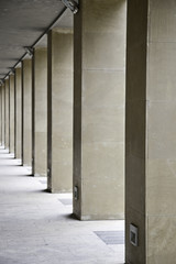 Fototapeta premium Columns of a modern building