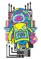 Robo life © Tshirt-Factory.com