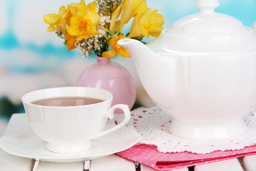 Beautiful set with tea