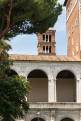 Fototapeta premium Great church in center of Rome, Italy.