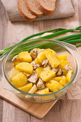 stewed potatoes with chicken 