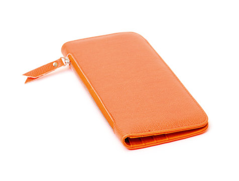 New Orange Leather Wallet