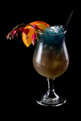 tropical fruit juice coktail