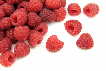Raspberry fruits