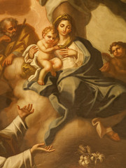 Fototapeta na wymiar Palermo - Paint of Madonna in Santa Maria la Nuova