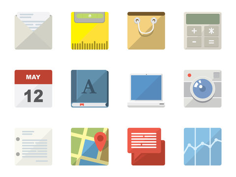 Flat Icons for Web and Mobile Applications