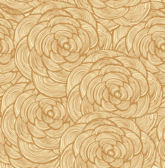 Fototapeta na wymiar Tapestry floral seamless pattern