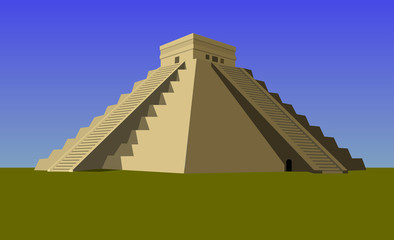 Fototapeta na wymiar mayan pyramids