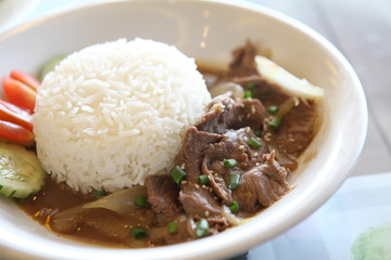 Gyudon ,Japanese beef rice bowl.
