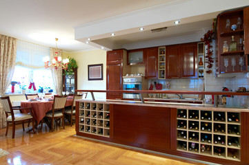 Fototapeta na wymiar contemporary kitchen interior