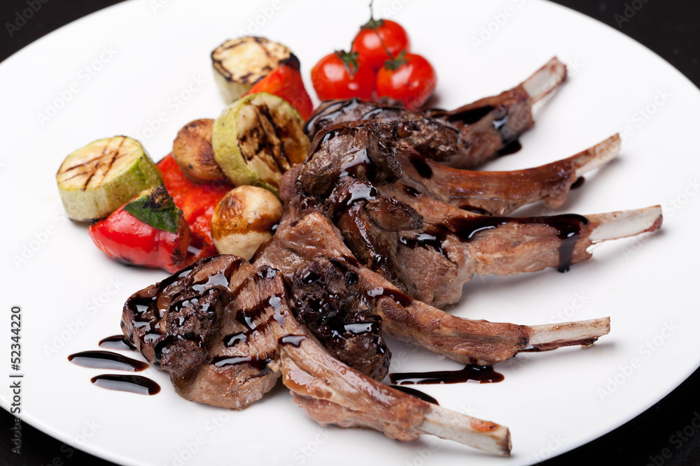 Sticker Roasted Lamb Chops