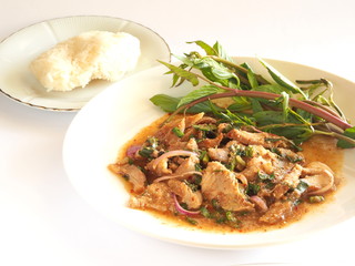 Thai cuisine - Spicy pork salad