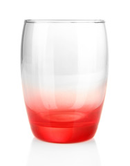 Empty glass isolated on white