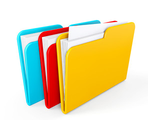 Three color folders