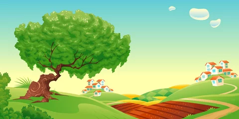 Tuinposter Countryside. © ddraw