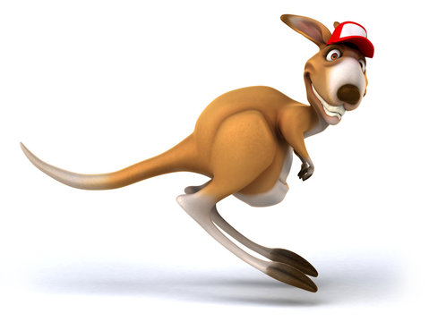 recommend clip art: Fun kangaroo