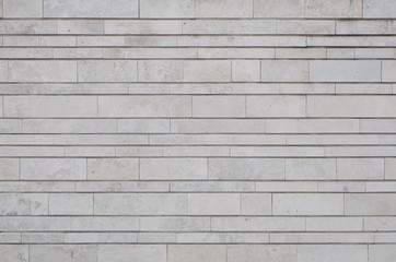 Modern new wall of limestone
