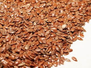 flax seeds background. food for human and horses