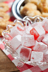 Traditional oriental sweets - Turkish delight
