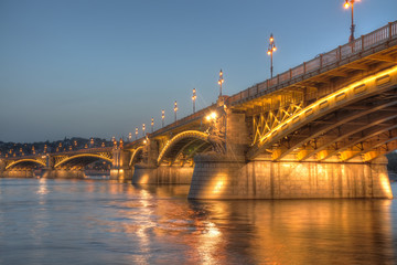 Margaret bridge, Budapest, Hungary