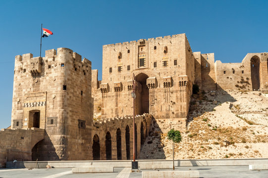 Entrance to The Aleppo Citadel