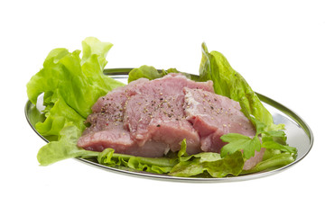 Raw pork meat