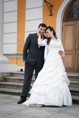 Fototapeta premium bride and groom