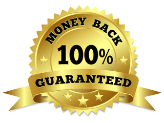 Money Back Guaranteed Gold Badge - 52353227