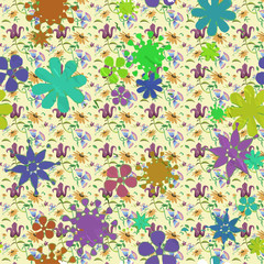 Seamless patterned texture