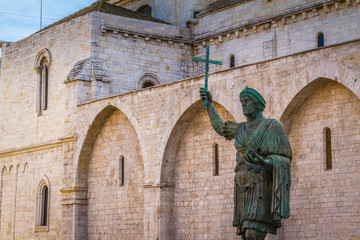 Roman emperor statue