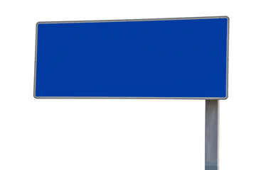 Empty German highway road sign