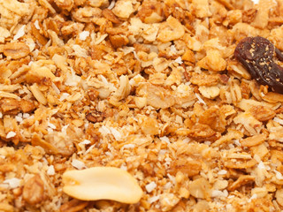 baked Muesli background