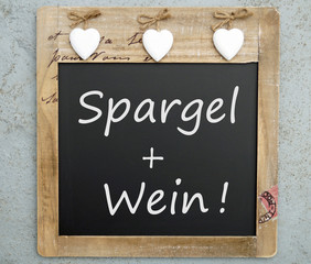 Spargel + Wein!