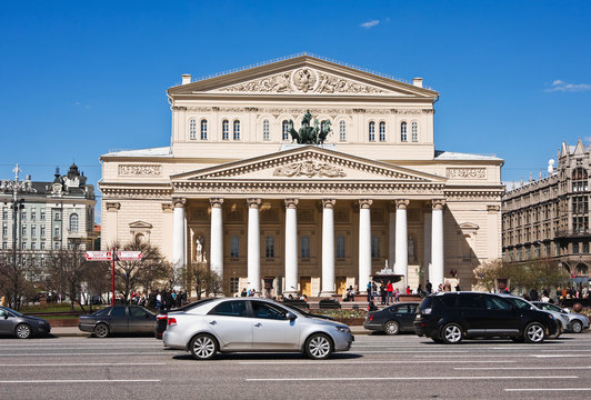 Square, the Bolshoi Theater in Moscow