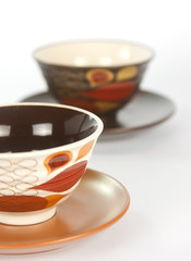 Two small bowls with plate 5