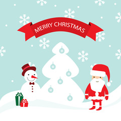 Vector Merry Christmas card