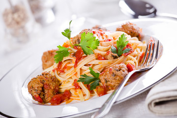 Linguine With Meatballs