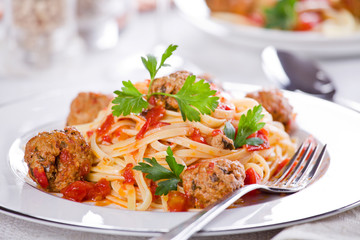 Meatballs Pasta