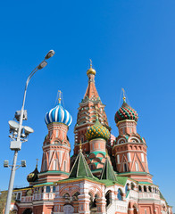 Fototapeta na wymiar St. Basil's Cathedral or Pokrovsky Cathedral in Moscow, Russia