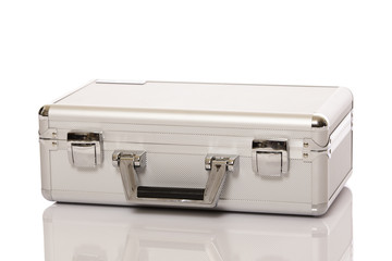 Metallic suitcase
