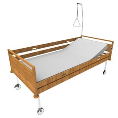medical Bed on a white background